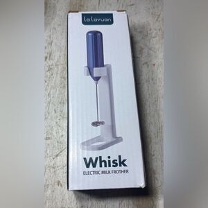 New Lalayuan Cordless Milk Frother Stainless Steel Portable Battery Powered Whis